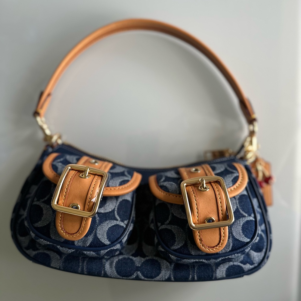 Coach Ashton denim shoulder bag